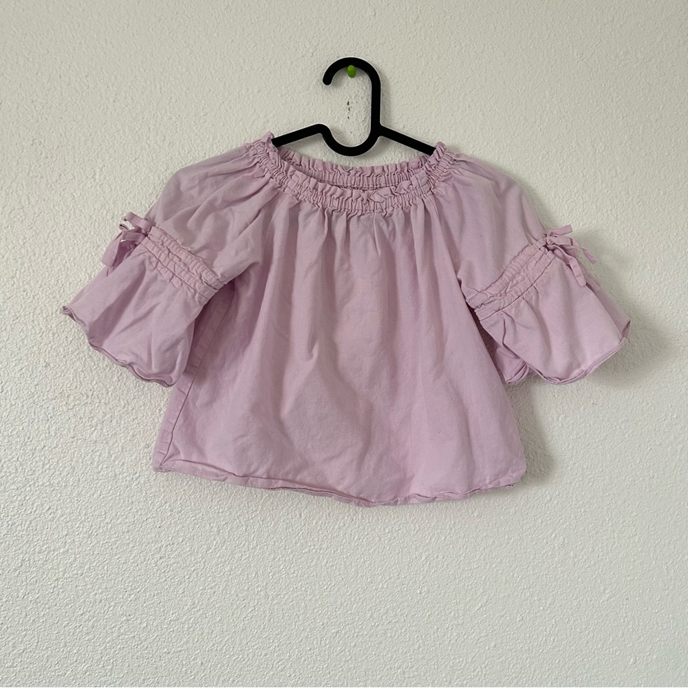 Zara Girls bell sleeve elastic neckline Sz 7